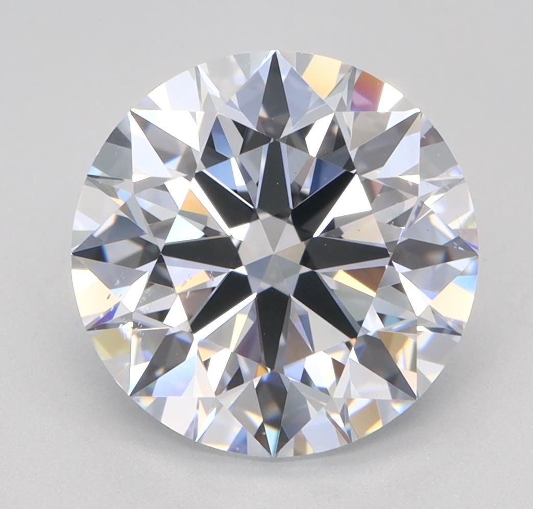 3.05ct F SI1 Rare Carat Ideal Cut Round Lab Grown Diamond