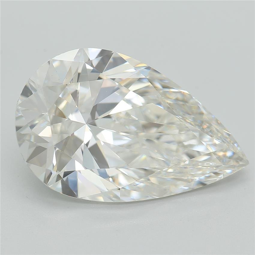 5.03ct F VS1 Rare Carat Ideal Cut Pear Lab Grown Diamond