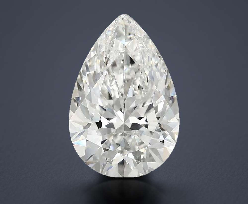3.84 Carat Pear Lab Diamond