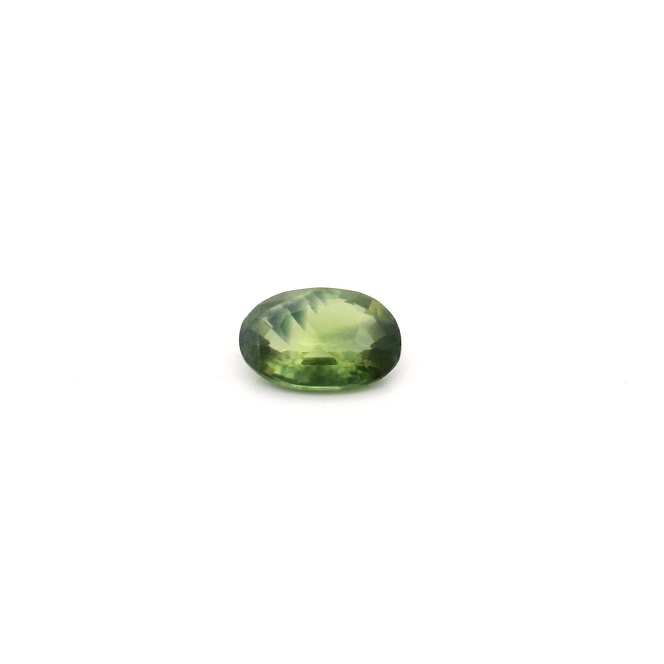 0.41 Carat Green Oval Sapphire