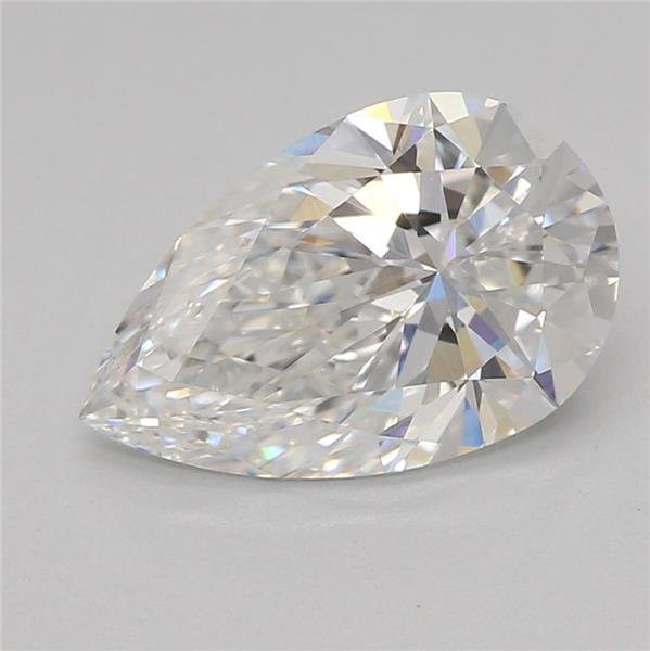 1.09ct E VVS2 Rare Carat Ideal Cut Pear Lab Grown Diamond