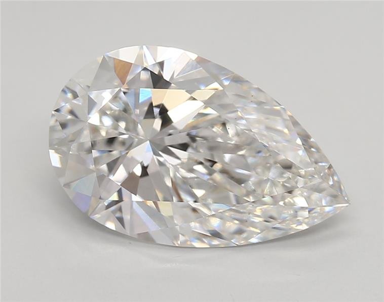 4.39ct E VS1 Rare Carat Ideal Cut Pear Lab Grown Diamond