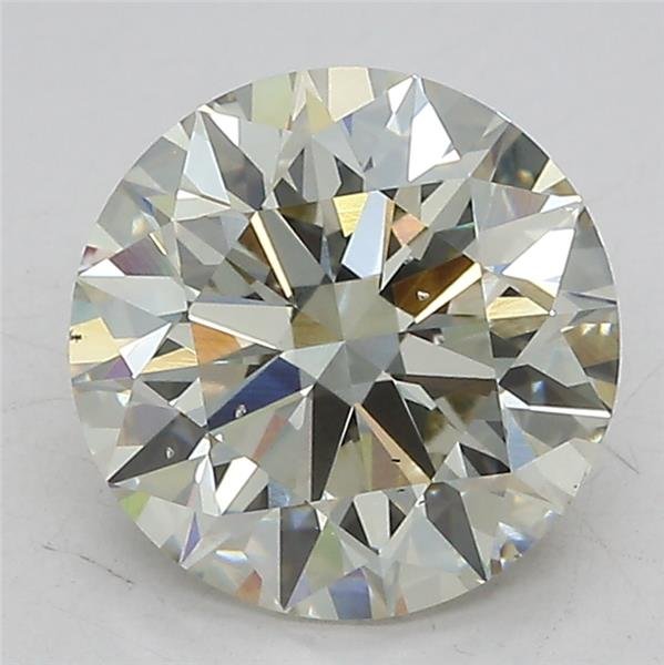 3.02ct J VS2 Excellent Cut Round Lab Grown Diamond