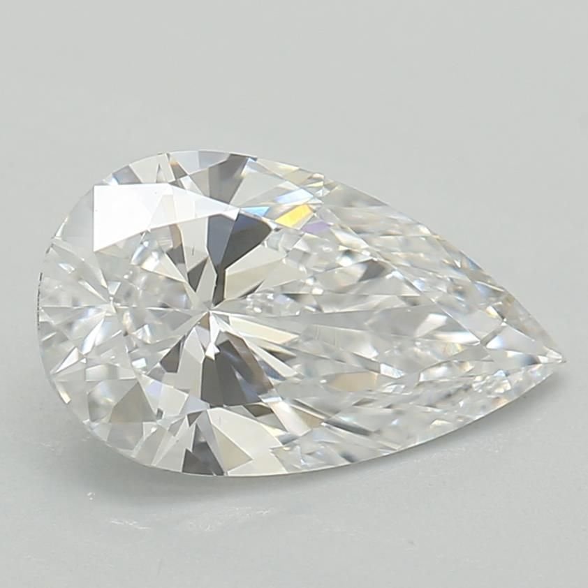 0.72ct D VVS2 Rare Carat Ideal Cut Pear Lab Grown Diamond