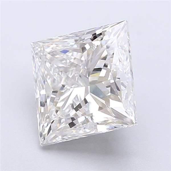 3.06ct F VVS2 Rare Carat Ideal Cut Princess Lab Grown Diamond