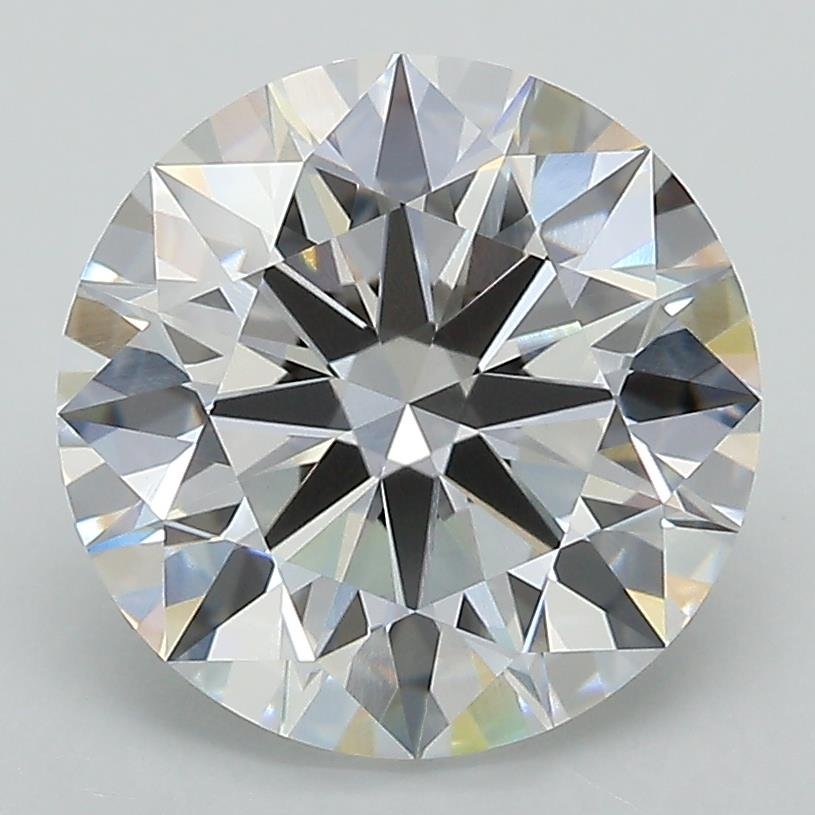 3.68ct D VS2 Rare Carat Ideal Cut Round Lab Grown Diamond