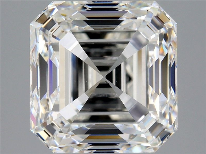 3.50ct H VS2 Very Good Cut Asscher Diamond