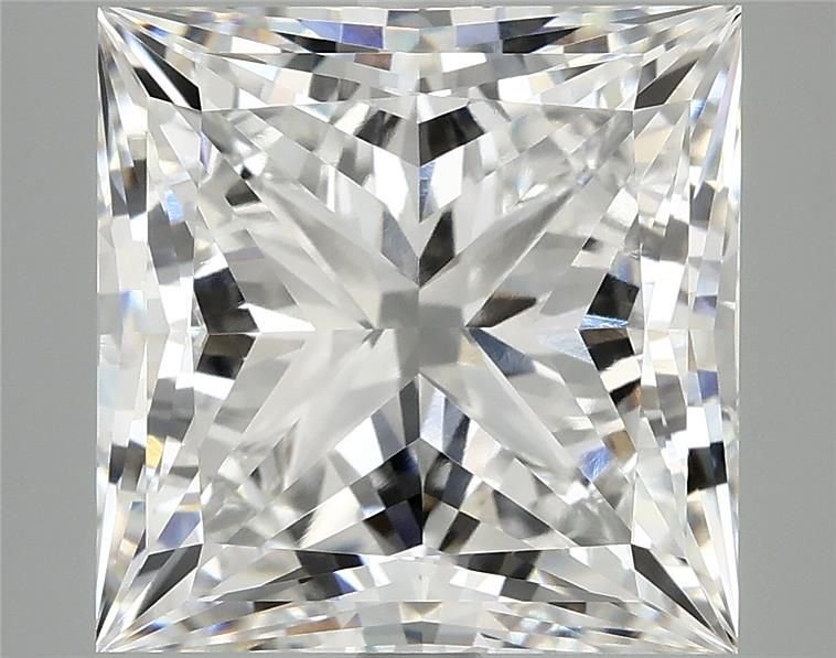 8.05ct F VVS2 Rare Carat Ideal Cut Princess Lab Grown Diamond