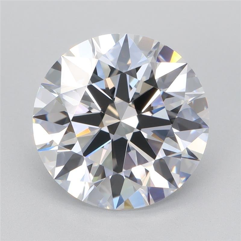 3.09ct D VVS2 Rare Carat Ideal Cut Round Lab Grown Diamond