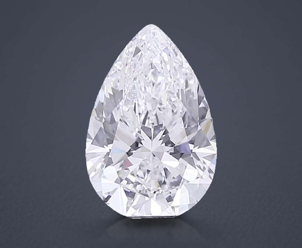 3.96 Carat Pear Lab Diamond