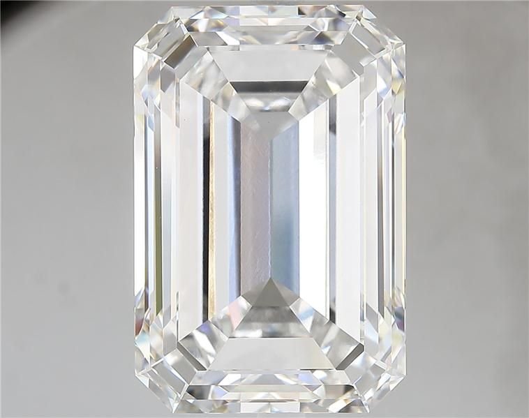 16.36ct F VVS2 Rare Carat Ideal Cut Emerald Lab Grown Diamond