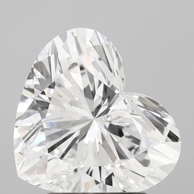 2.57ct D VS1 Rare Carat Ideal Cut Heart Lab Grown Diamond