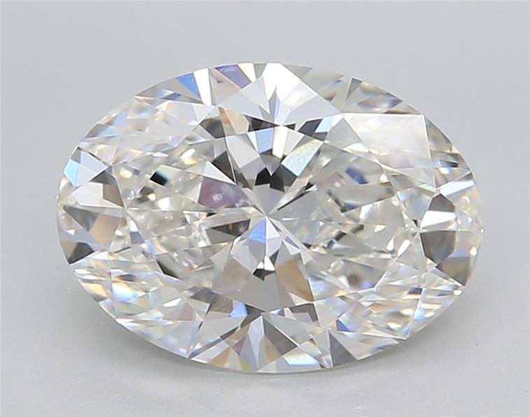 3.02ct F VVS2 Rare Carat Ideal Cut Oval Lab Grown Diamond