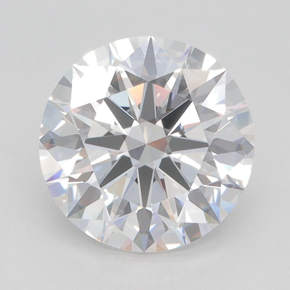 3.29ct E VVS2 Rare Carat Ideal Cut Round Lab Grown Diamond