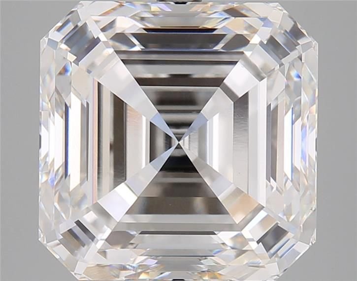 7.51ct F VS1 Rare Carat Ideal Cut Asscher Lab Grown Diamond