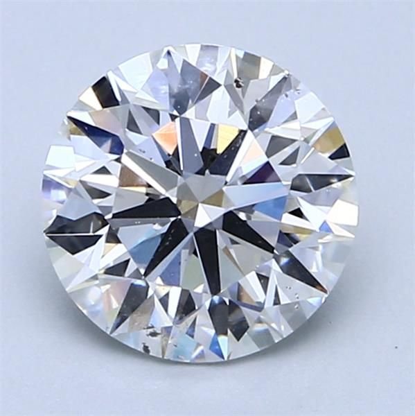 2.01ct D SI1 Rare Carat Ideal Cut Round Diamond