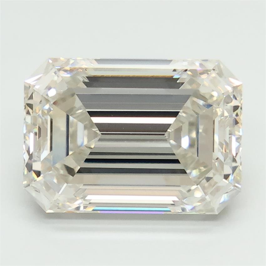 5.08ct H VVS2 Rare Carat Ideal Cut Emerald Lab Grown Diamond