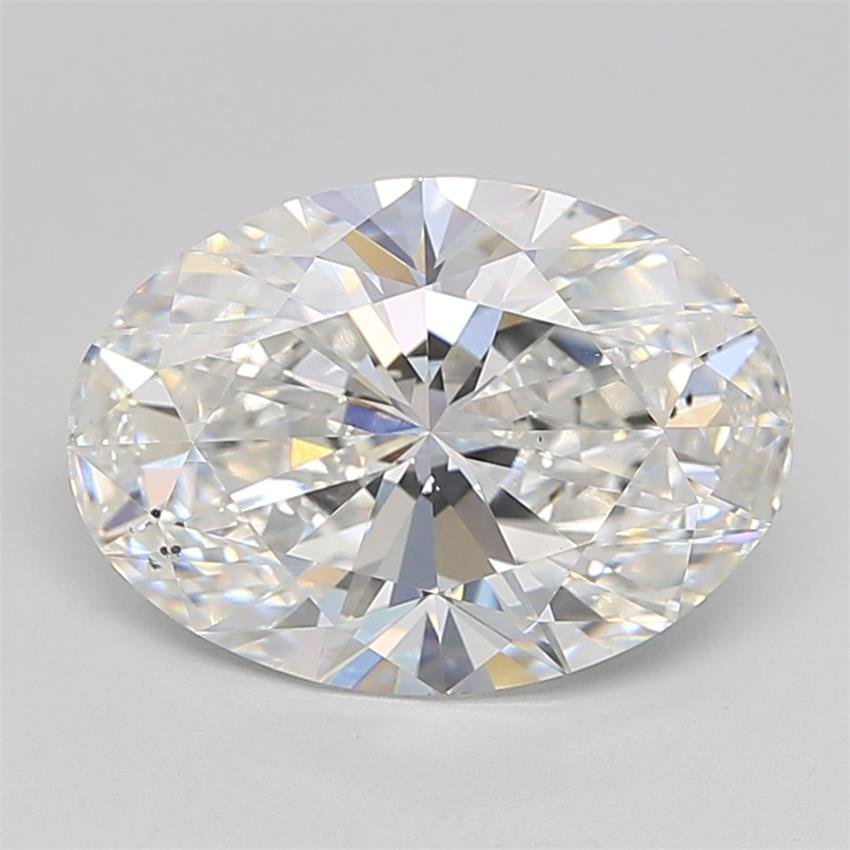 5.05ct F VS2 Rare Carat Ideal Cut Oval Lab Grown Diamond