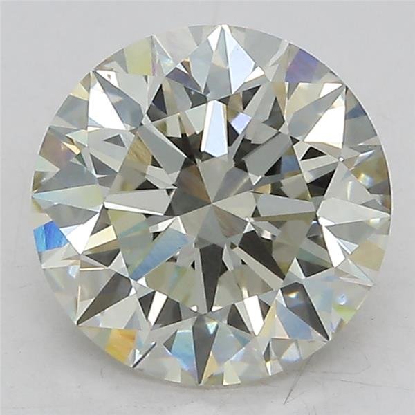 3.19ct J VS2 Rare Carat Ideal Cut Round Lab Grown Diamond