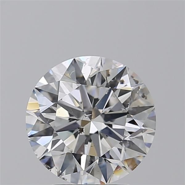 3.02ct E SI2 Rare Carat Ideal Cut Round Diamond