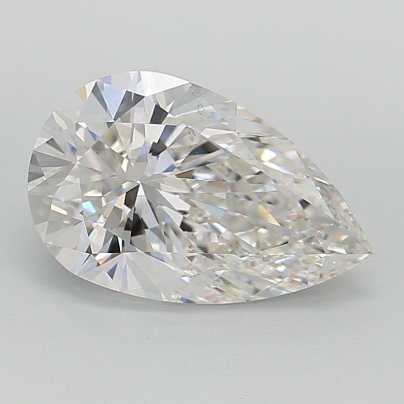 3.01ct F VS2 Rare Carat Ideal Cut Pear Lab Grown Diamond