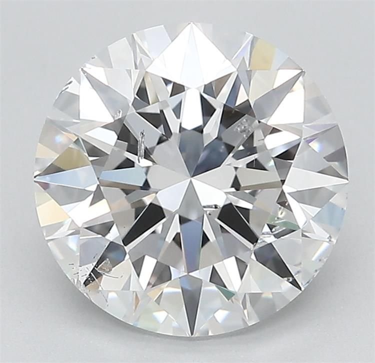 3.05ct D SI2 Excellent Cut Round Lab Grown Diamond