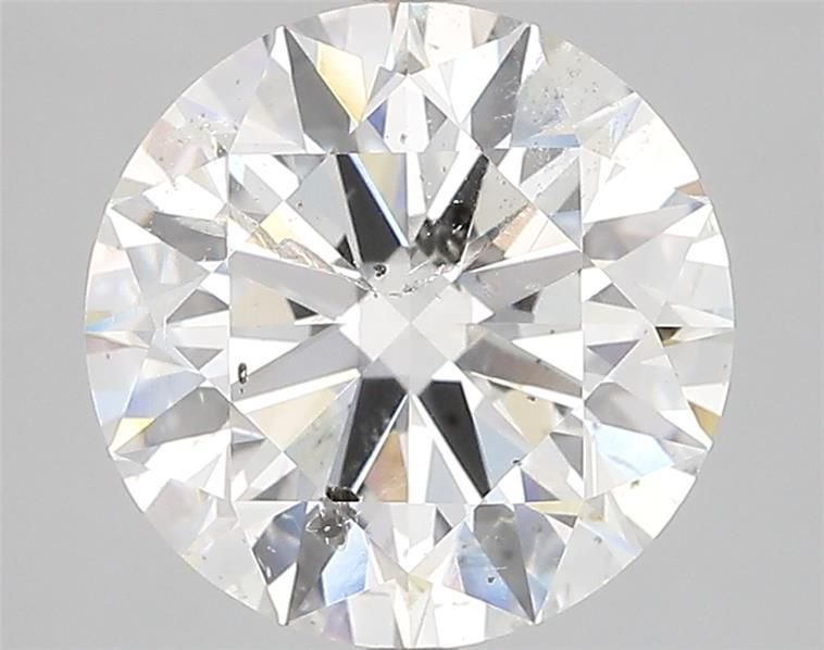 4.06ct F SI2 Rare Carat Ideal Cut Round Diamond