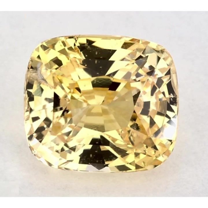 5.16 Carat Yellow Cushion Sapphire