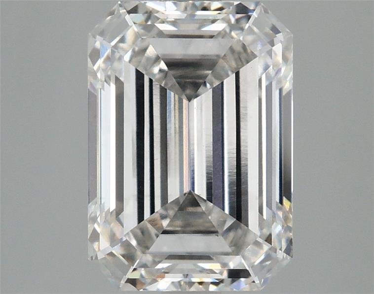 3.06ct H VS2 Rare Carat Ideal Cut Emerald Lab Grown Diamond