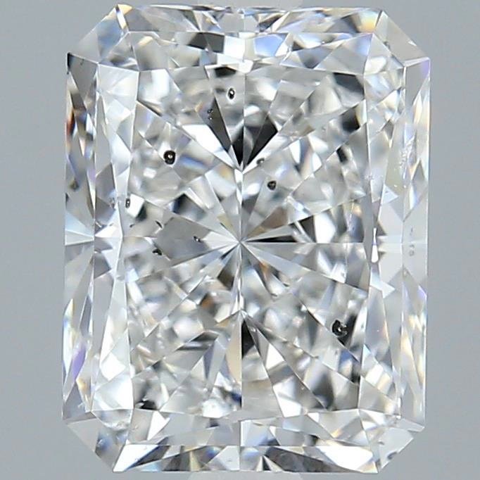 3.25ct F SI2 Rare Carat Ideal Cut Radiant Diamond