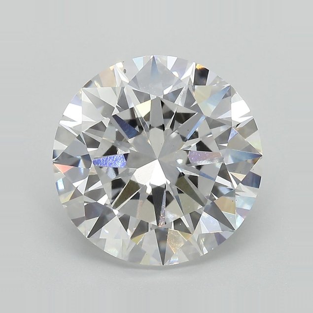 6.56ct E VS2 Excellent Cut Round Lab Grown Diamond