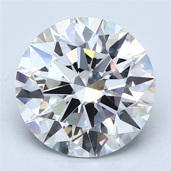 3.10ct E VS2 Rare Carat Ideal Cut Round Lab Grown Diamond