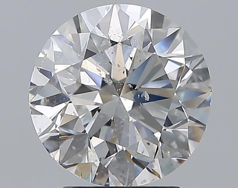 2.70ct F SI2 Rare Carat Ideal Cut Round Diamond