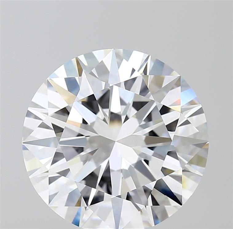 7.01ct D VVS2 Rare Carat Ideal Cut Round Diamond