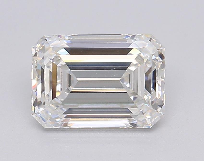 1.55ct F VS1 Very Good Cut Emerald Lab Grown Diamond