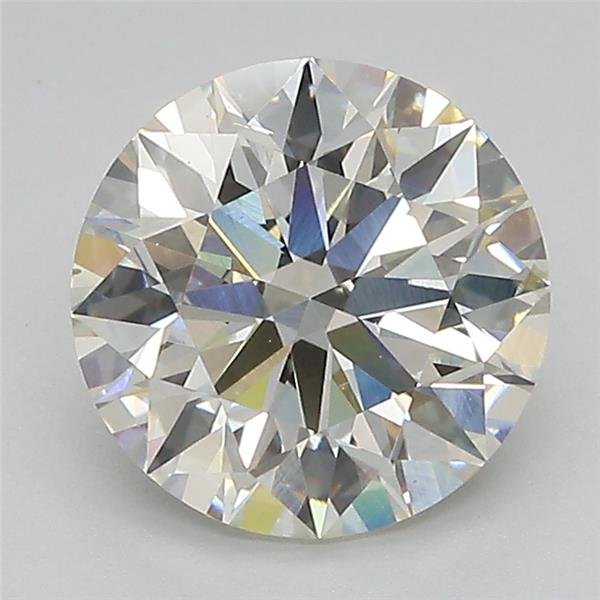 2.47ct J SI1 Rare Carat Ideal Cut Round Lab Grown Diamond
