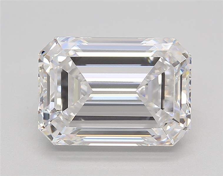 4.07ct D VS2 Rare Carat Ideal Cut Emerald Lab Grown Diamond