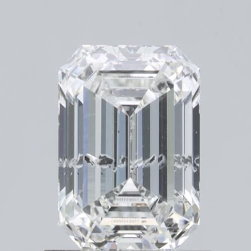 1.03ct E SI2 Rare Carat Ideal Cut Emerald Lab Grown Diamond