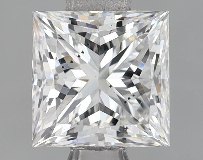 0.91ct F SI1 Rare Carat Ideal Cut Princess Lab Grown Diamond