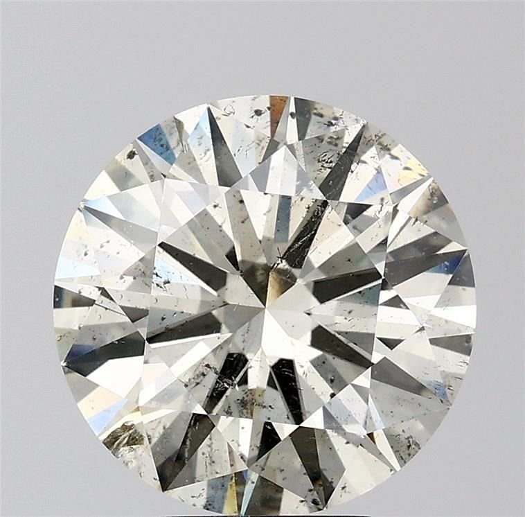 5.51ct K SI2 Rare Carat Ideal Cut Round Diamond