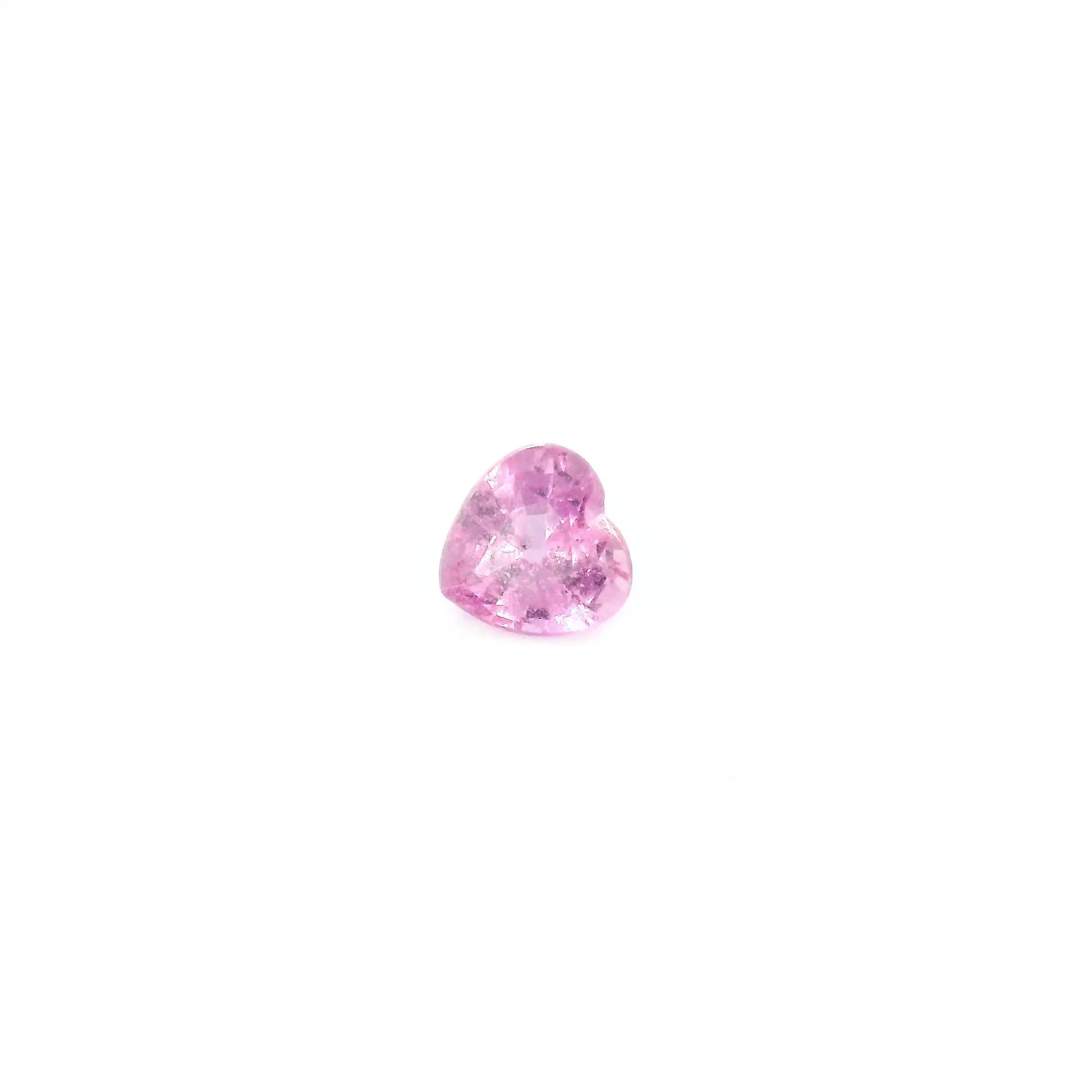 0.46 Carat Pink Heart Sapphire