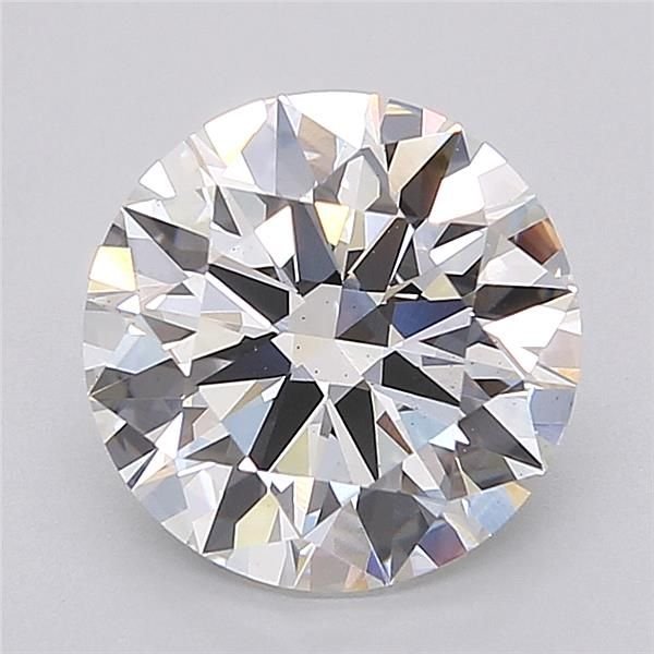 3.00ct F VS2 Rare Carat Ideal Cut Round Lab Grown Diamond