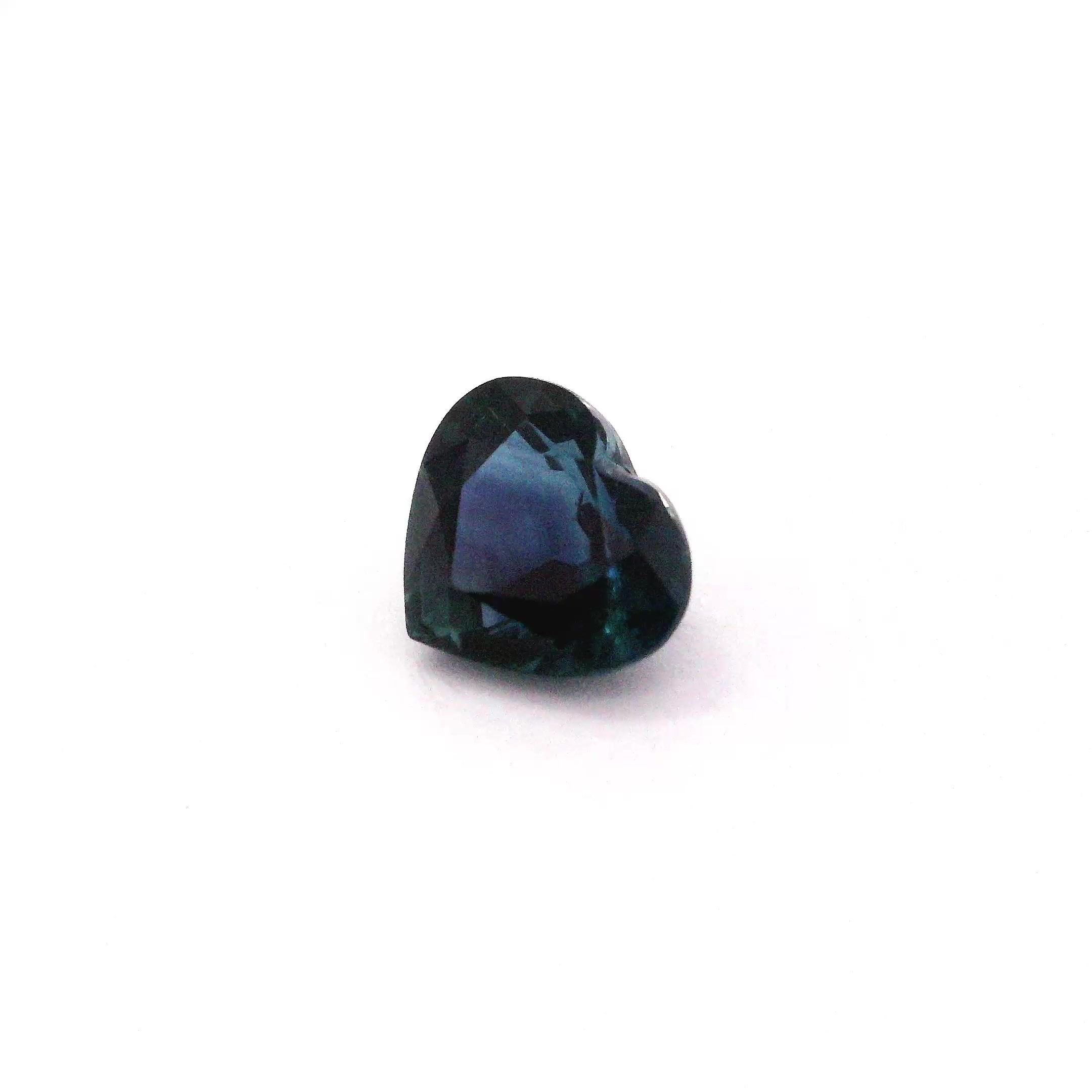 1.89 Carat Deep Blue Heart Sapphire