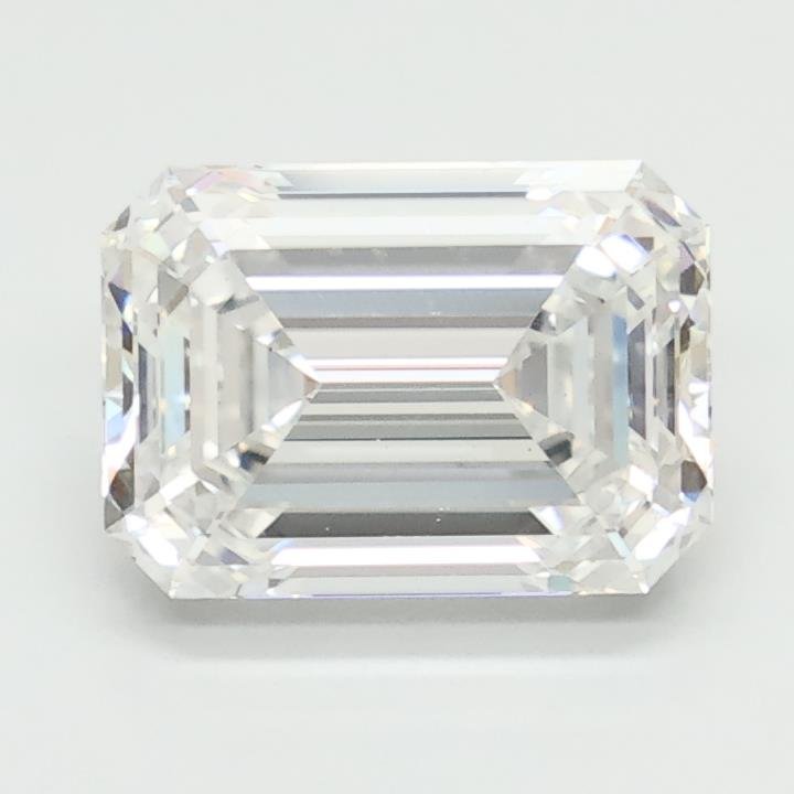 2.45ct E VS1 Rare Carat Ideal Cut Emerald Lab Grown Diamond