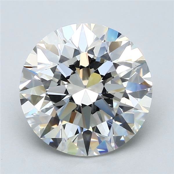 5.02ct H VS2 Rare Carat Ideal Cut Round Diamond