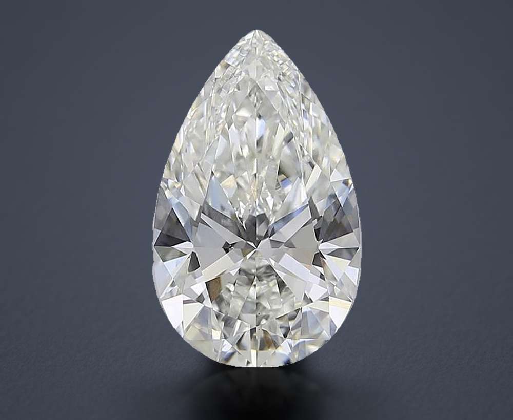 4.44 Carat Pear Lab Diamond