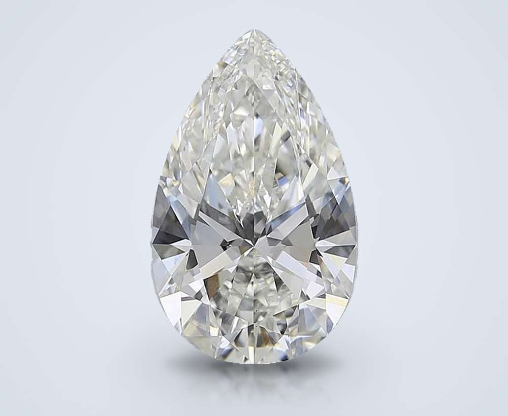 4.44 Carat Pear Lab Diamond