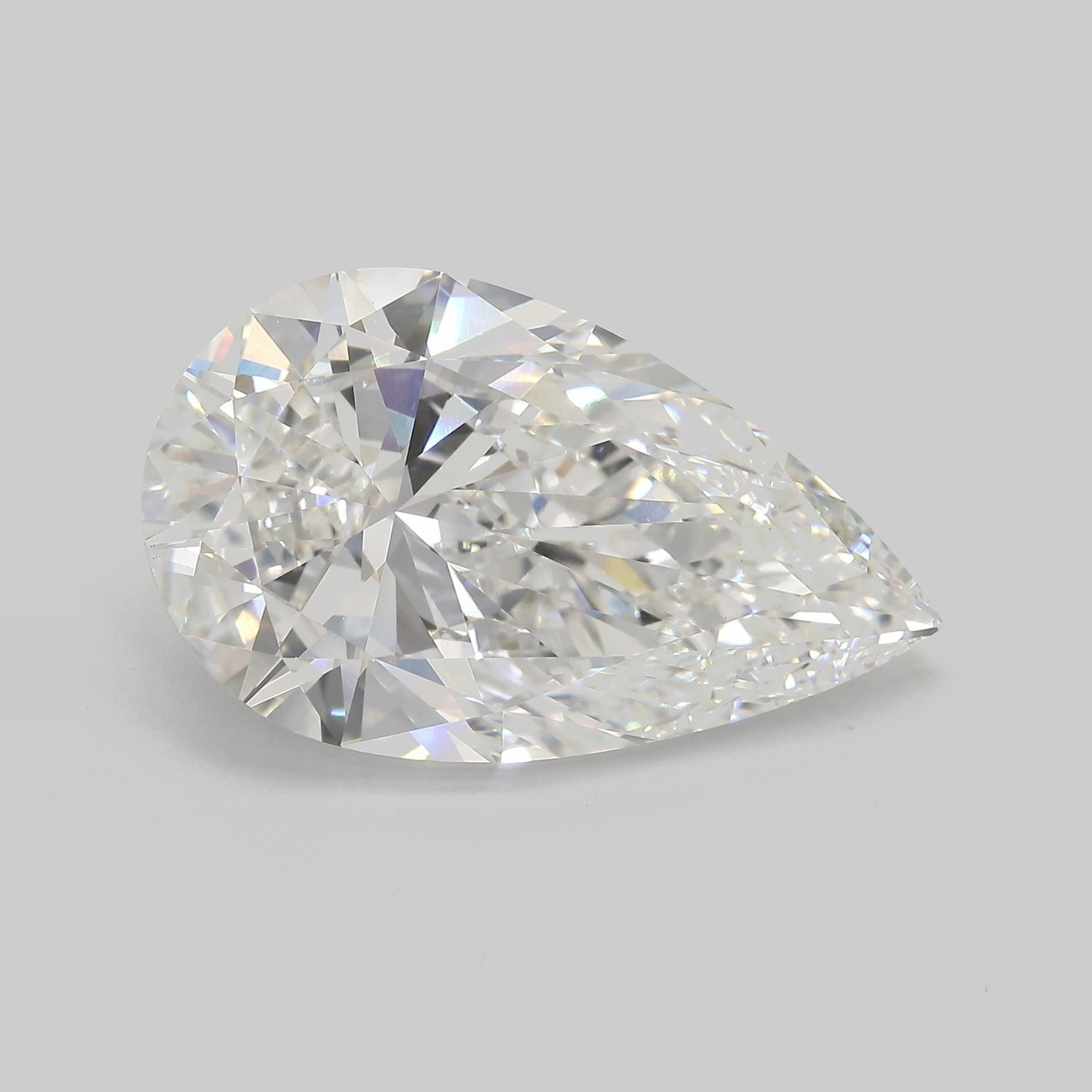 14.70ct F VS1 Rare Carat Ideal Cut Pear Lab Grown Diamond