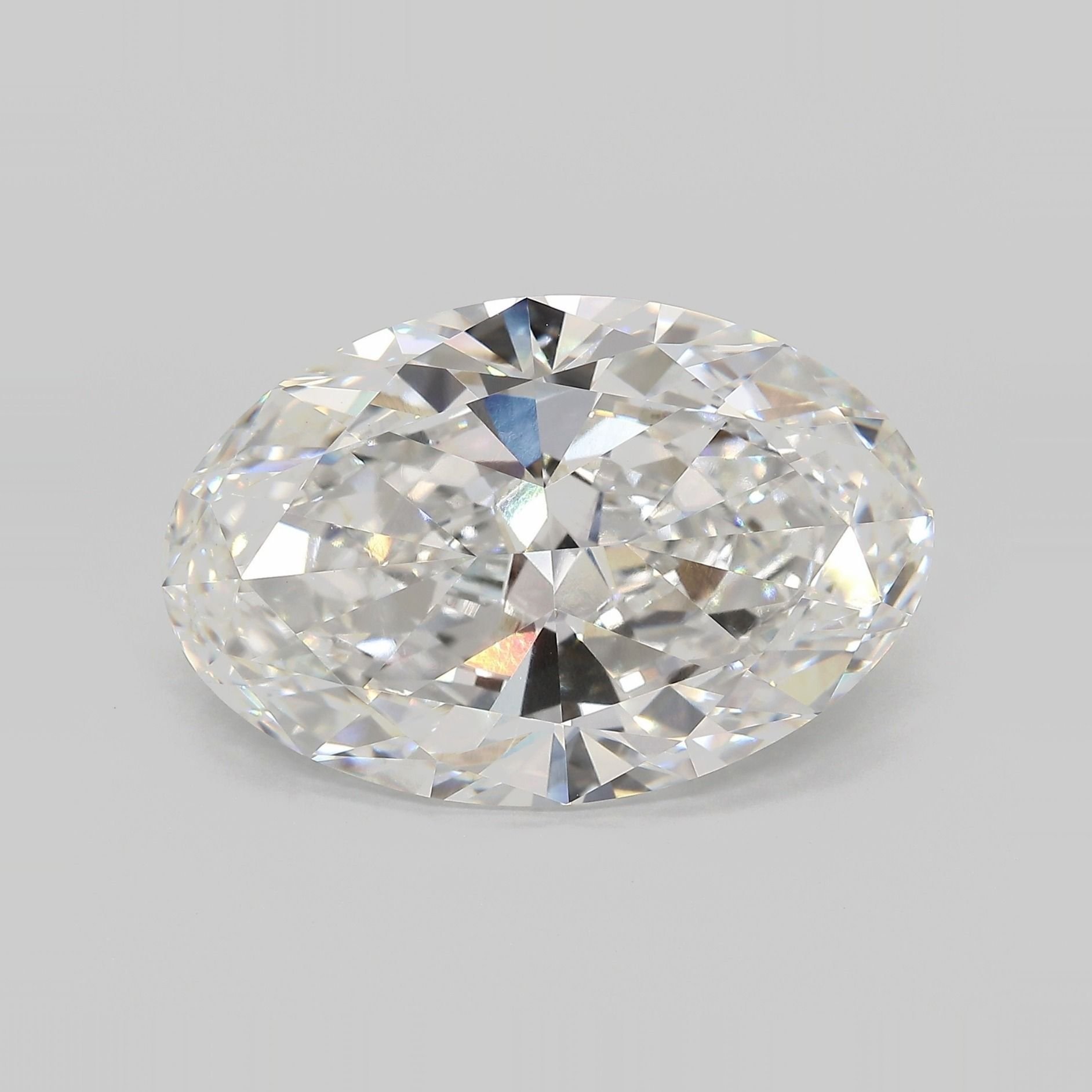 15.62ct F VVS2 Very Good Cut Oval Lab Grown Diamond