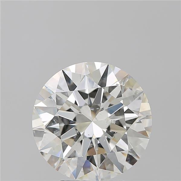 4.51ct J SI2 Rare Carat Ideal Cut Round Diamond